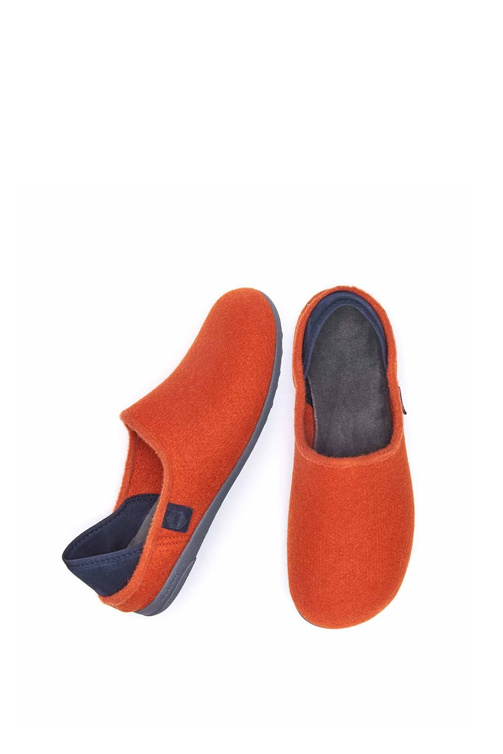 Moshulu Moshulu Men's 'Matmi' Felt Slippers in Orange - 2