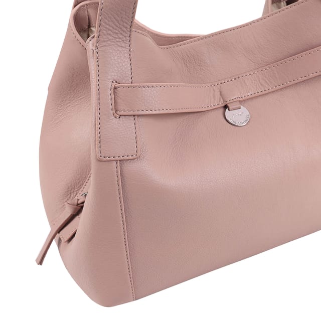 Paul Costelloe Paul Costelloe Women's Donato Leather Shoulder Bag in Pink - 2