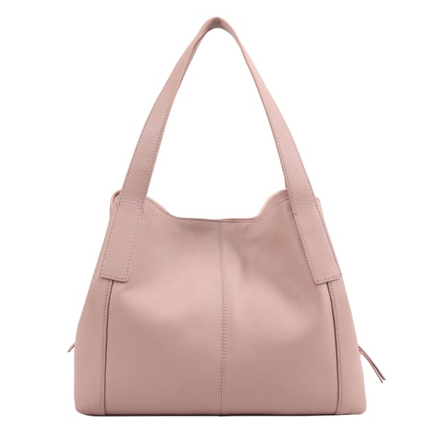 Paul Costelloe Paul Costelloe Women's Donato Leather Shoulder Bag in Pink - 3