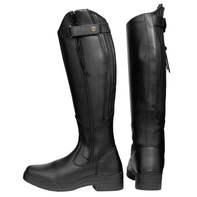HyLAND HyLAND Women's Londonderry Winter Country Leather Riding Boots in Black - 2