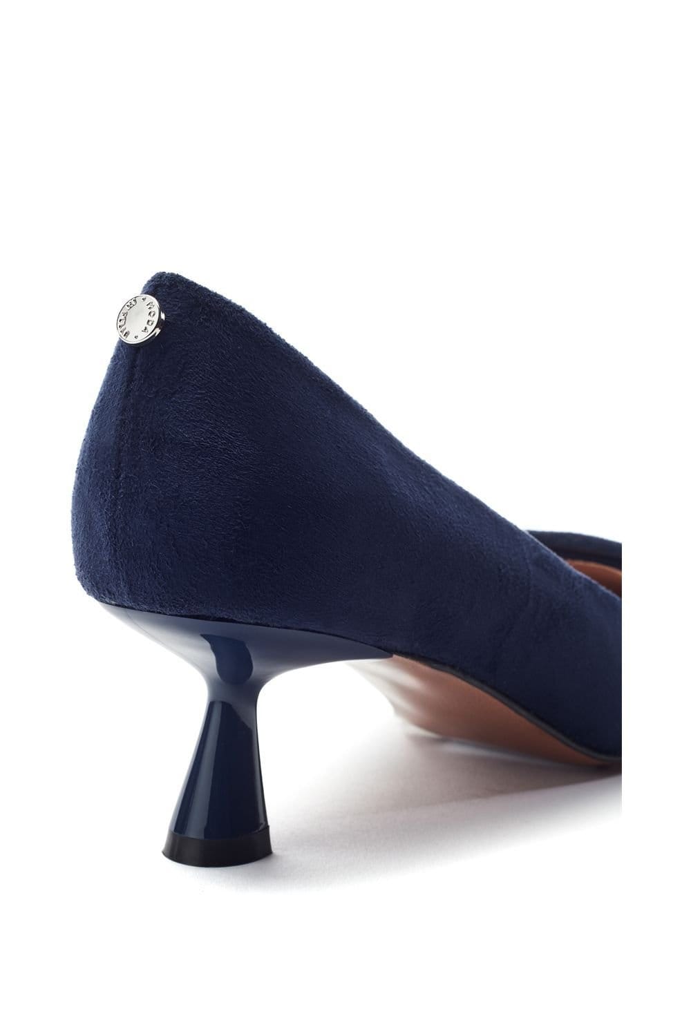 Moda In Pelle Moda In Pelle Women's 'Ghiselle' Alcantara Court Shoes in Navy - 4