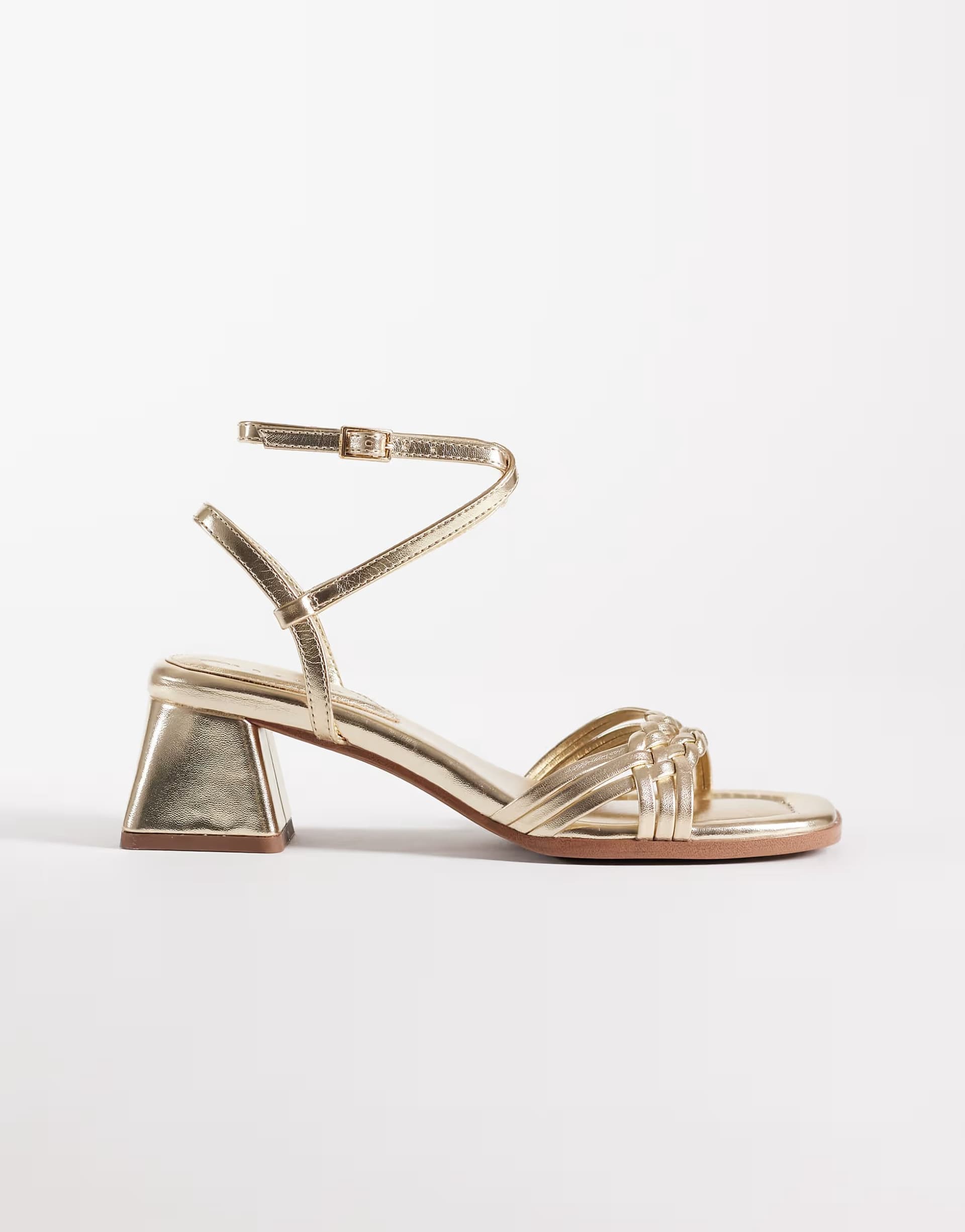 ASOS ASOS DESIGN Gold Metallic Sandals