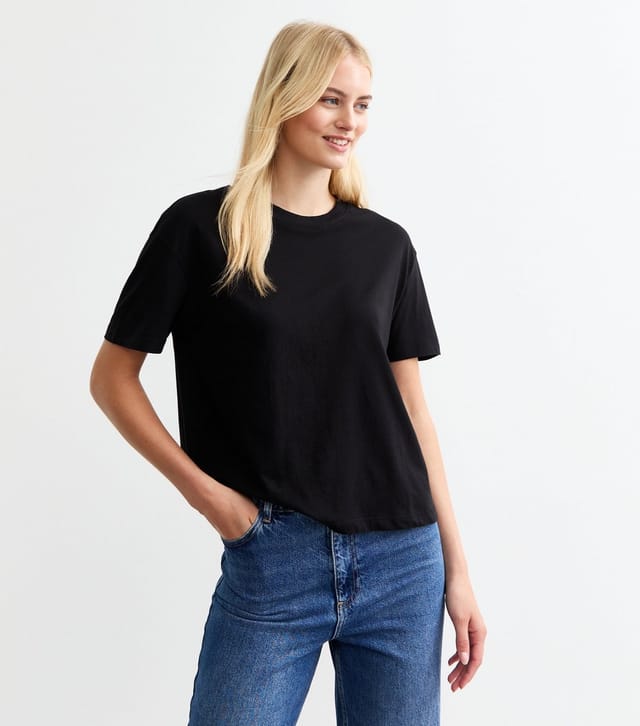 New Look Women's Tall Black Cotton T-Shirt New Look - 2