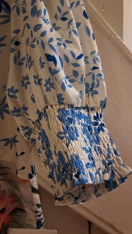 Never Fully Dressed Never Fully Dressed "Mia May" Lindos Wedding Guest Blue Floral summer maxi dress size 8 NWT