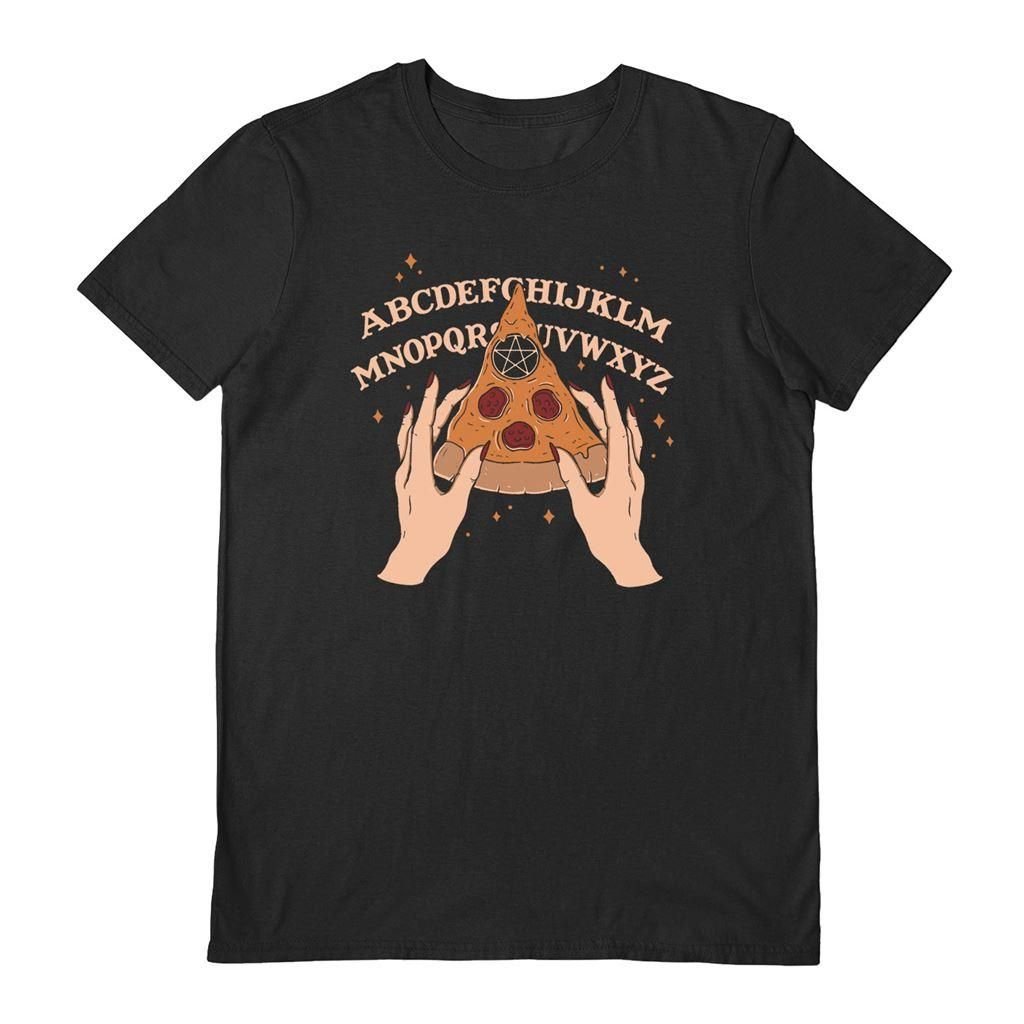 Thiago Correa Thiago Correa Men's Ouija Pizza T-Shirt in Black - 1
