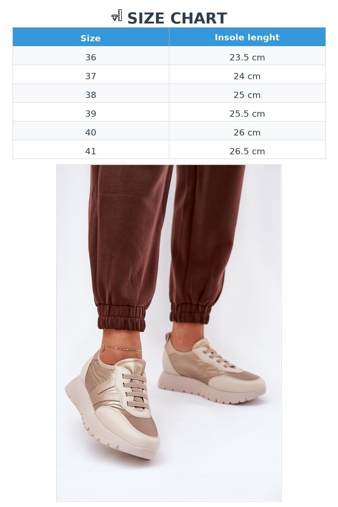 Love Lace Love Lace Women's Vinceza Platform Sports Sneakers in Fabric Comfort in Beige - 4
