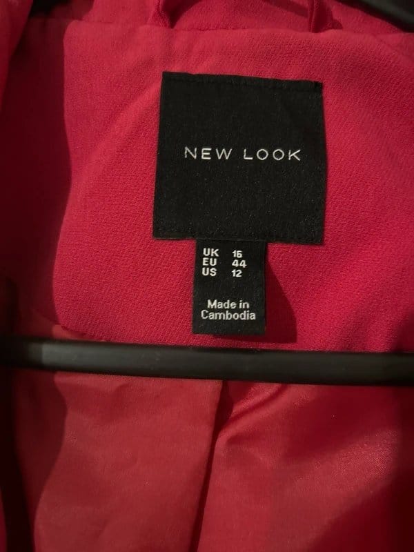New Look Hot Pink Satin Blazer