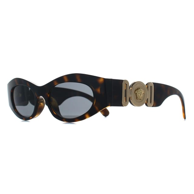 Versace Versace Women's Cat Eye Havana Dark Grey VE4480U in Brown - 2