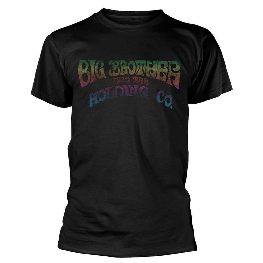 Big Brother & The Holding Company Big Brother & The Holding Company Men's Vintage Cotton Logo T-Shirt in Black - 1