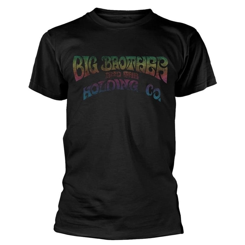 Big Brother & The Holding Company Big Brother & The Holding Company Men's Vintage Cotton Logo T-Shirt in Black - 1