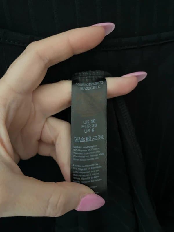 Miss Selfridge Miss Selfridge black stretchy mini dress size 10