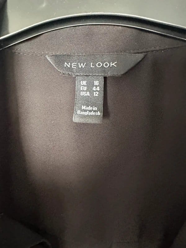New Look Black Chiffon Blouse