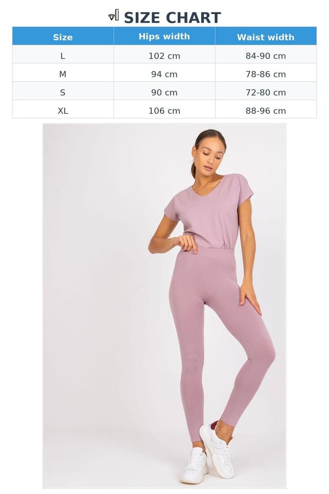 Love Lace Love Lace Women's Smooth Fit Leggings with Elastic Waistband Style 166032 in Pink - 3