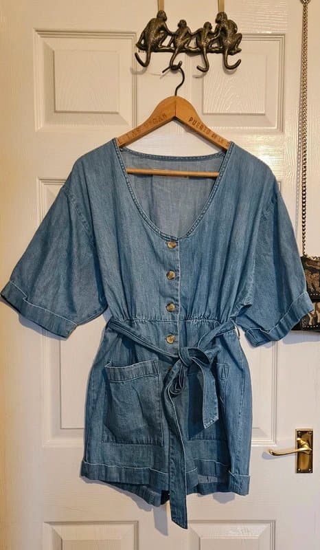 ASOS ASOS Denim Playsuit