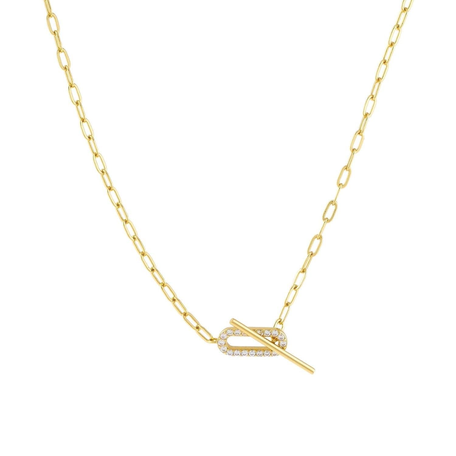 Gold Trip Gold Trip Women's Paperclip Toggle Necklace in Gold