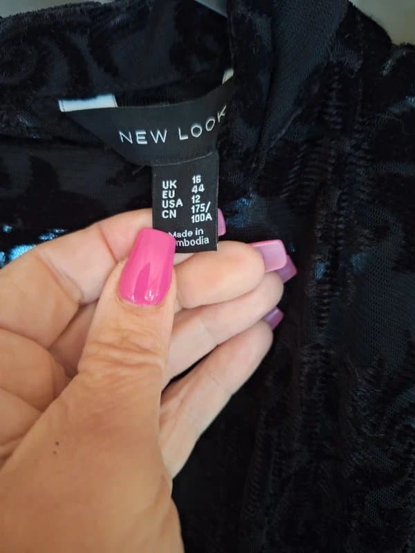 New Look Velvet stretchy dress