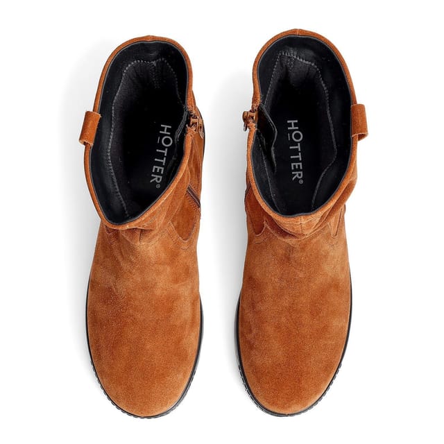 Hotter Hotter Women's 'Sprite' Ankle Boots in Tan - 3