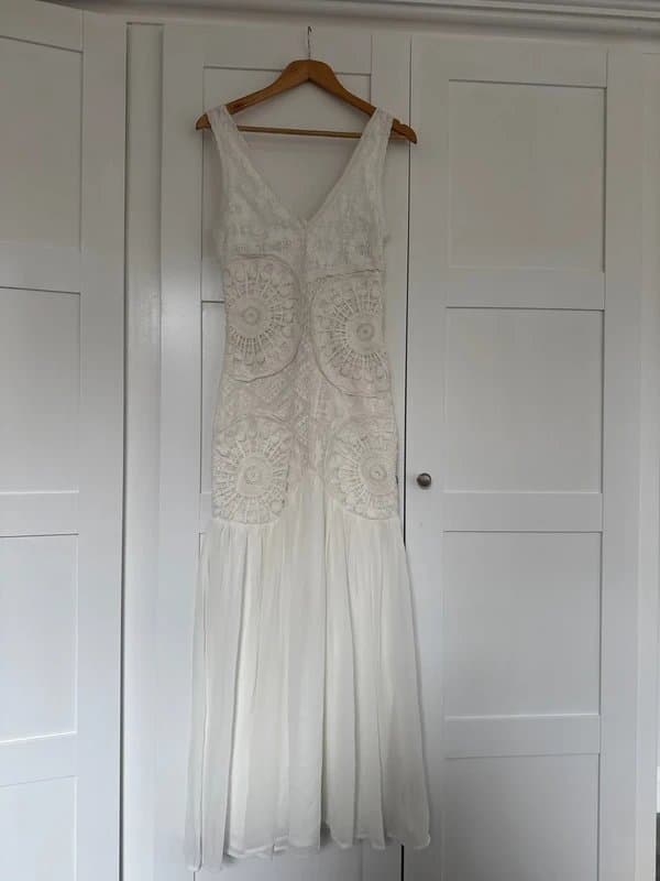ASOS Design ASOS design v neck crochet lace maxi dress