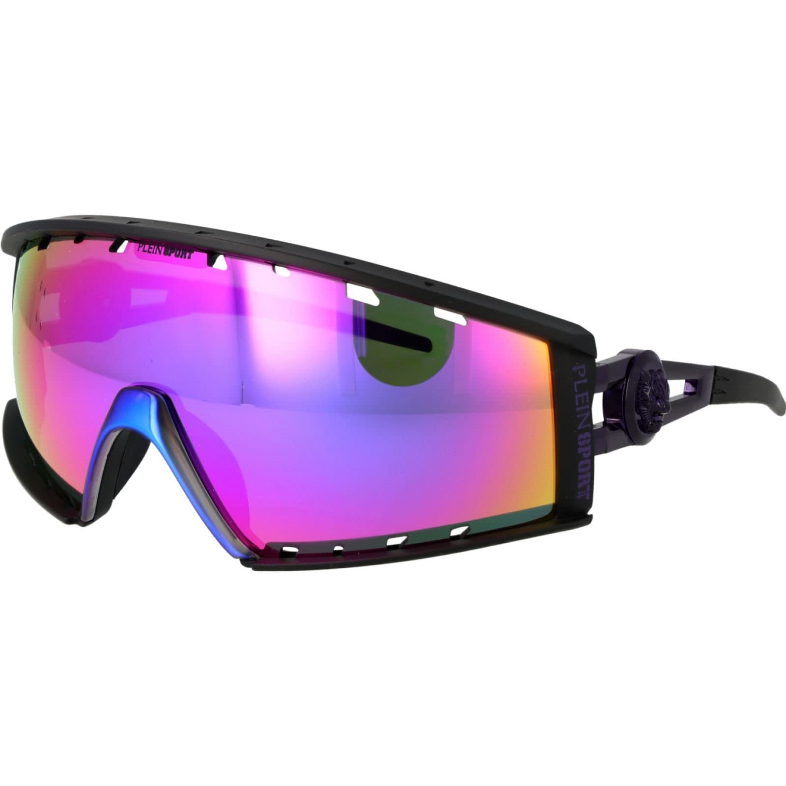 Plein Sport Plein Sport Men's SSP005 99U28R Shield Sunglasses in Black