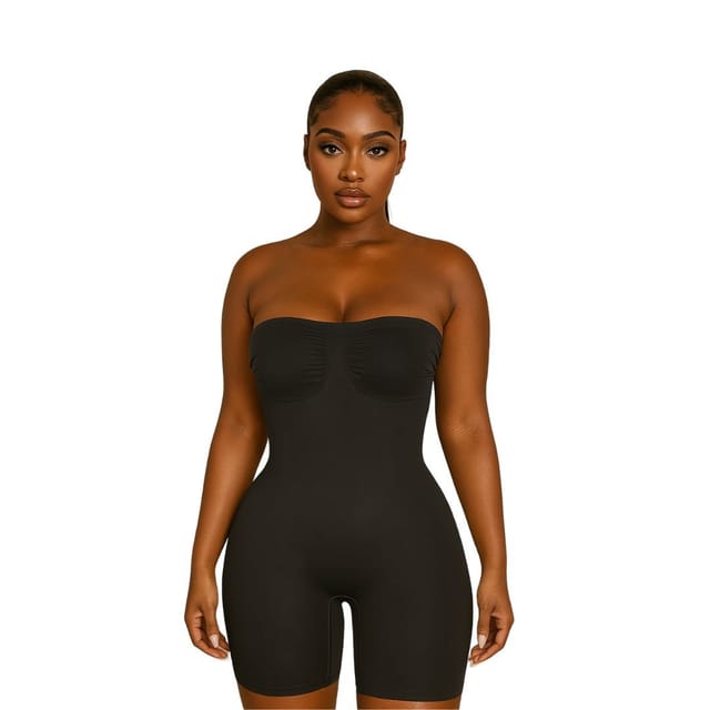 GWB Shapewear GWB Shapewear Women's Black Sculpt Removable Straps Butt Lift Seamless Shapewear - 2