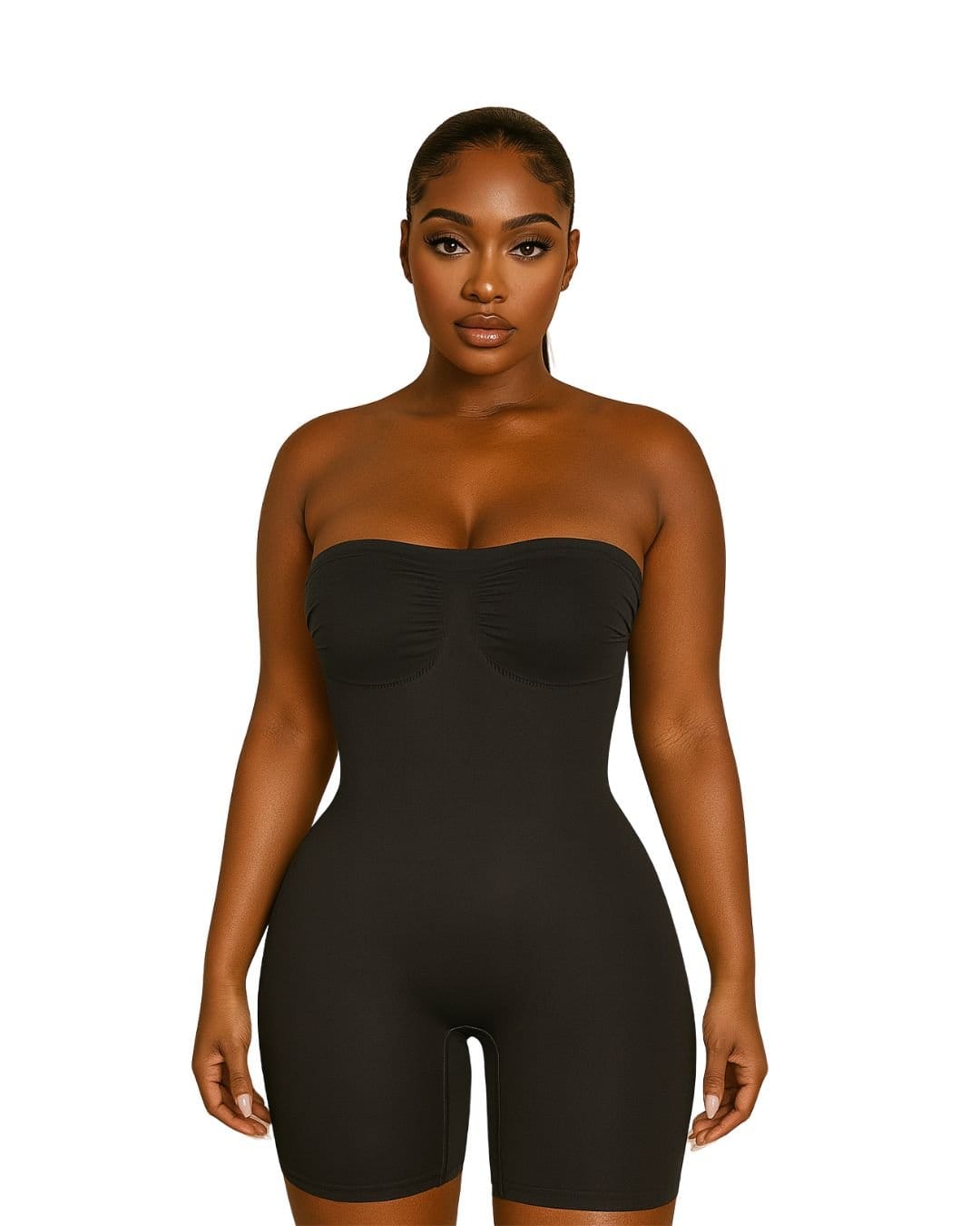 GWB Shapewear GWB Shapewear Women's Black Sculpt Removable Straps Butt Lift Seamless Shapewear - 4