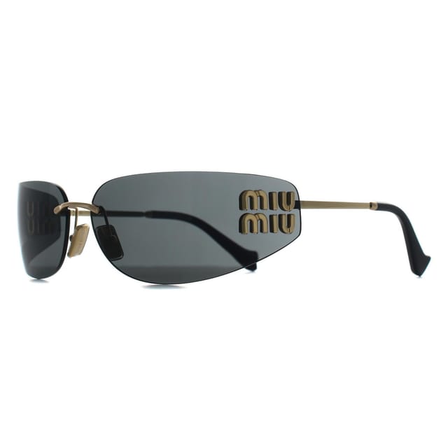 Miu Miu Miu Miu Women's Rectangle Gold Dark Grey MUA51S - 2