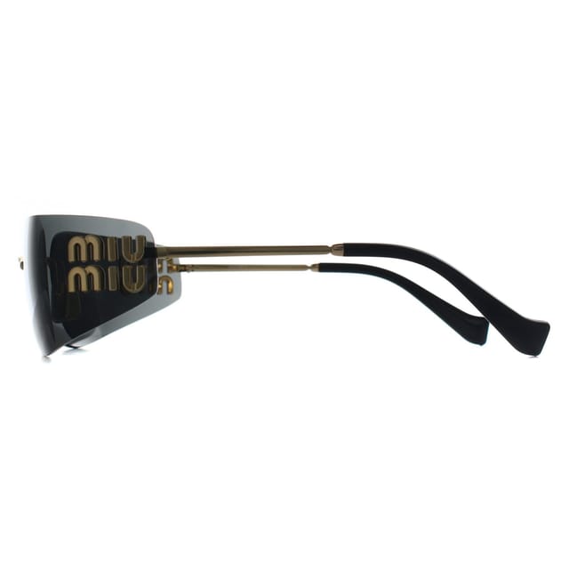 Miu Miu Miu Miu Women's Rectangle Gold Dark Grey MUA51S - 3