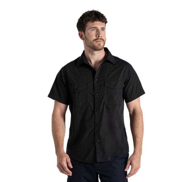 Craghoppers Craghoppers Men's Kiwi Short-Sleeved Shirt in Black - 3