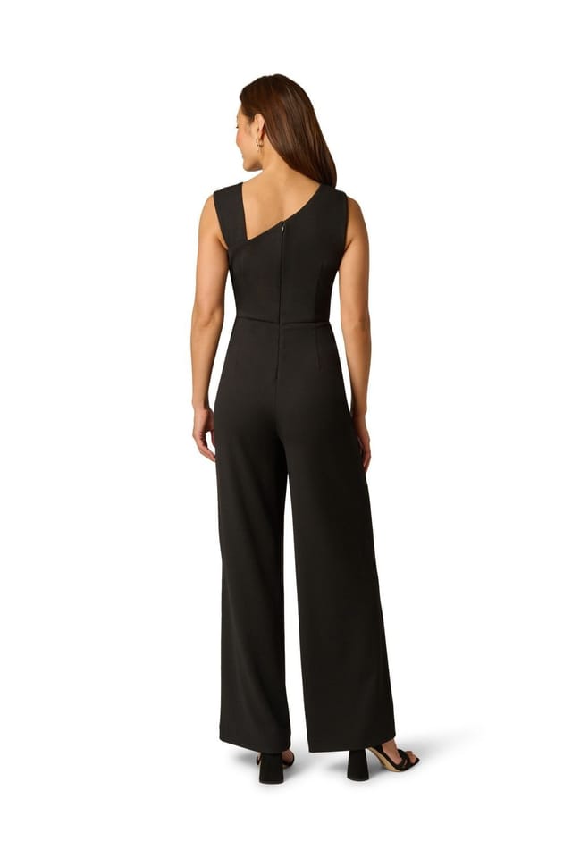 Adrianna Papell Adrianna Papell Women's Knit Crepe Jumpsuit in Black - 3