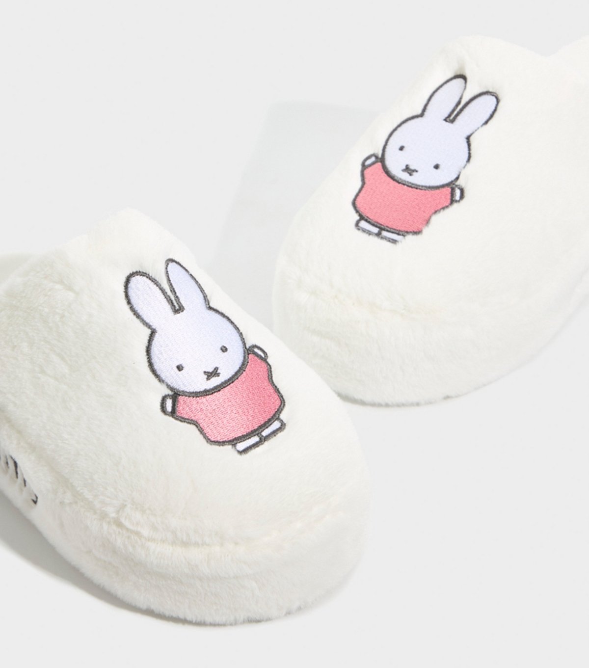 Skinnydip Women's White Embroidered Miffy Slippers Skinnydip New Look - 2