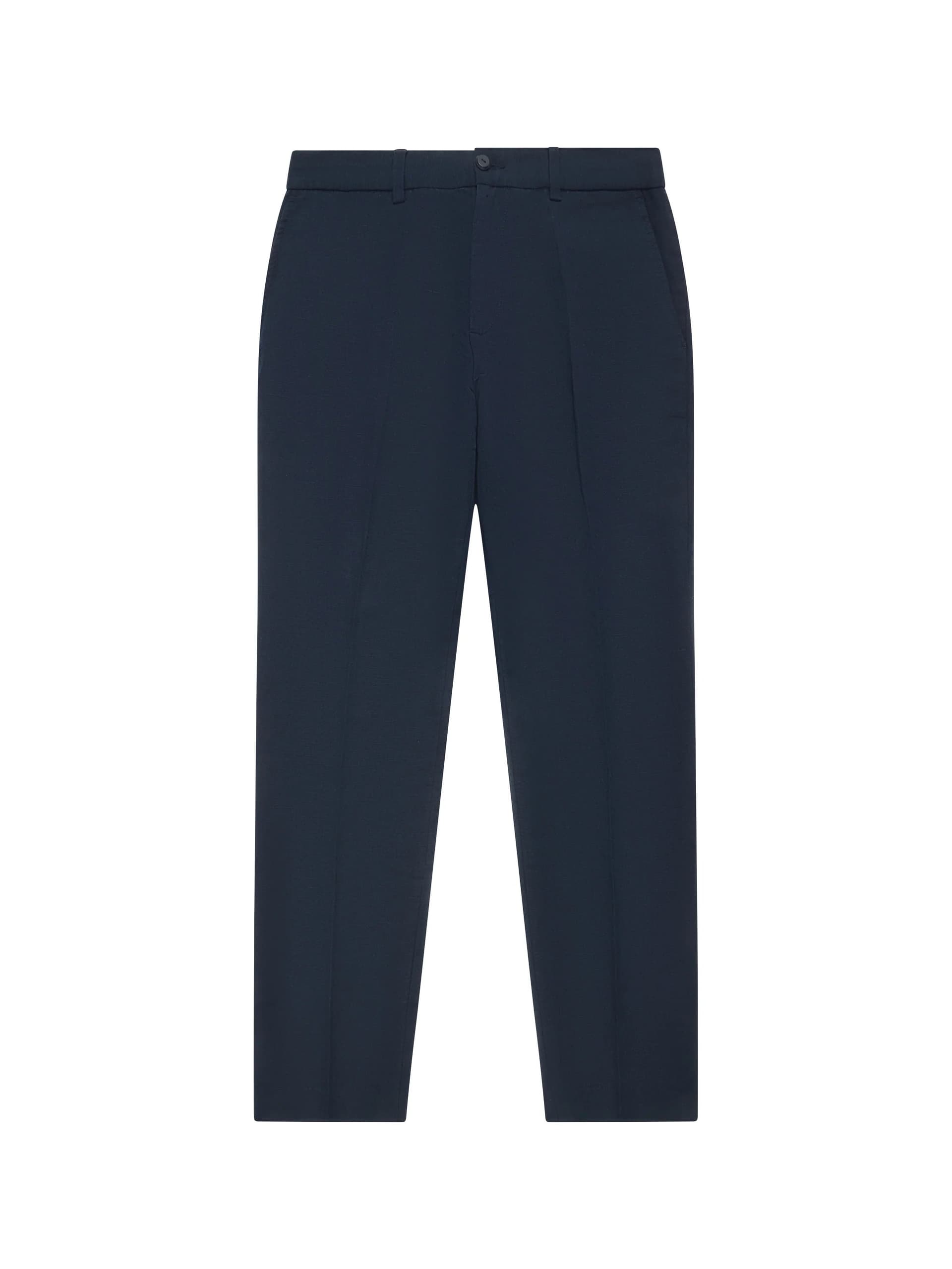 French Connection Linen Suit Trousers Navy