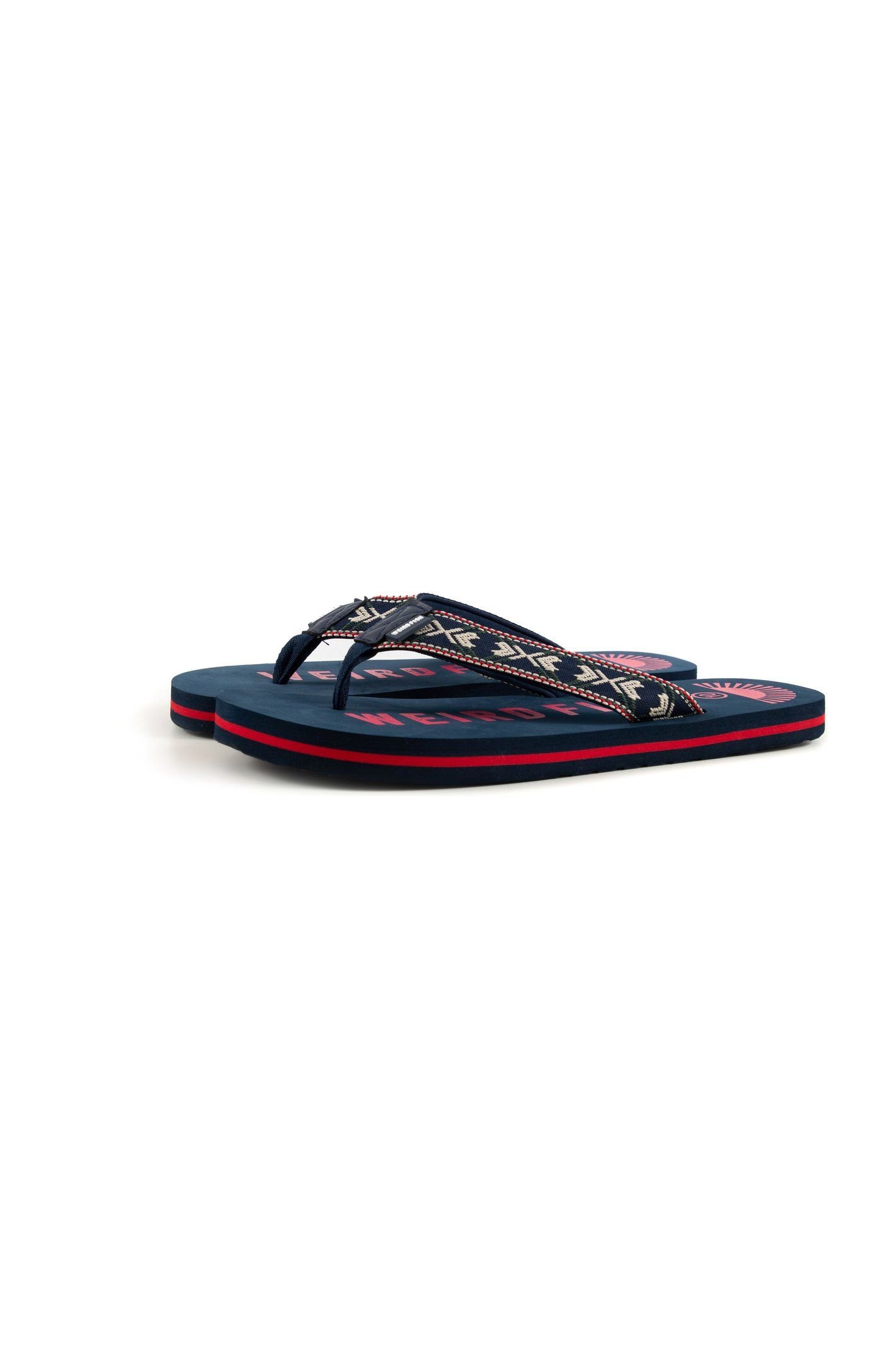 Weird Fish Weird Fish Men's Hamdon Jacquard Flip Flop in Navy - 3