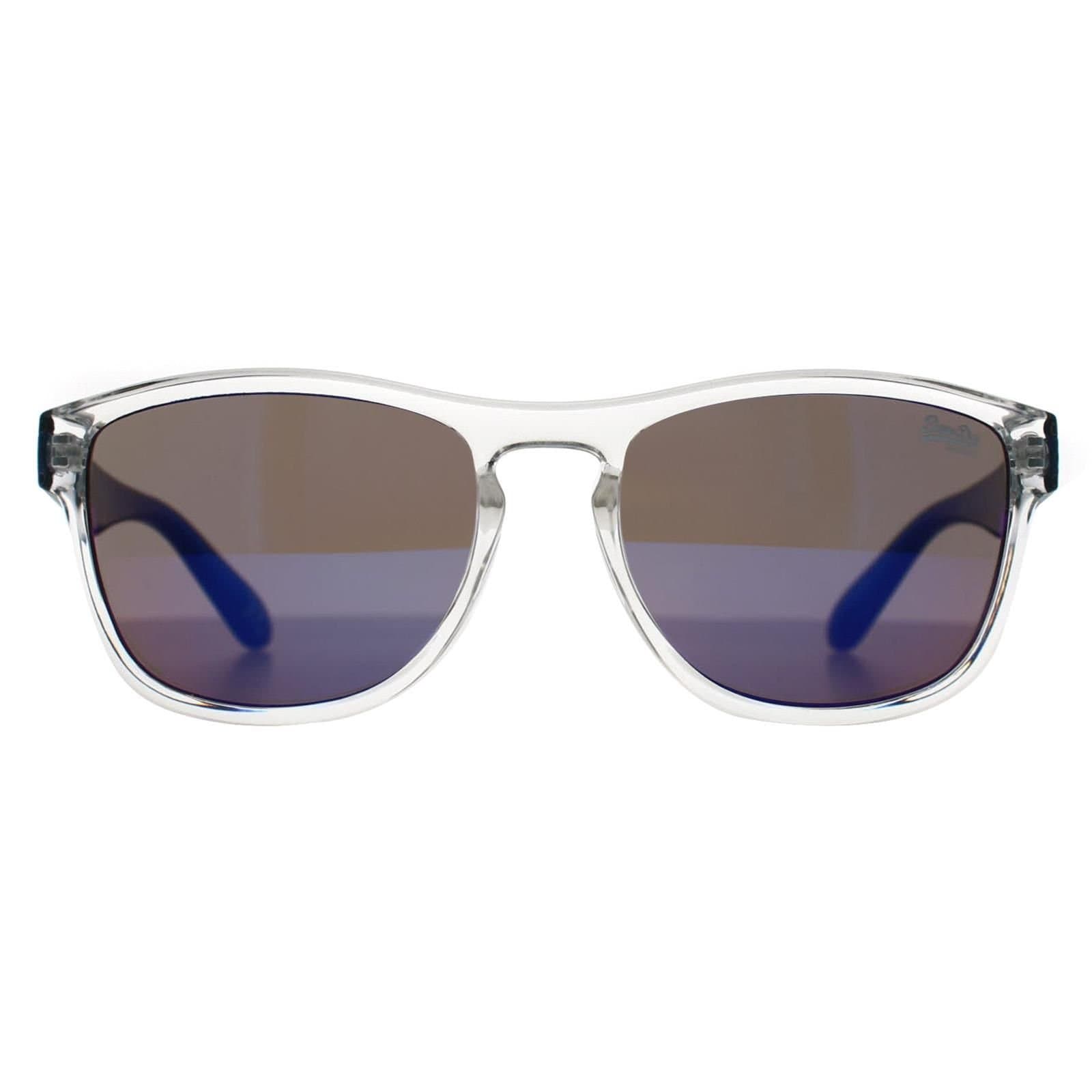 Superdry Superdry Men's Square Gloss Clear Crystal & Blue Crystal Blue Mirror Rockstar