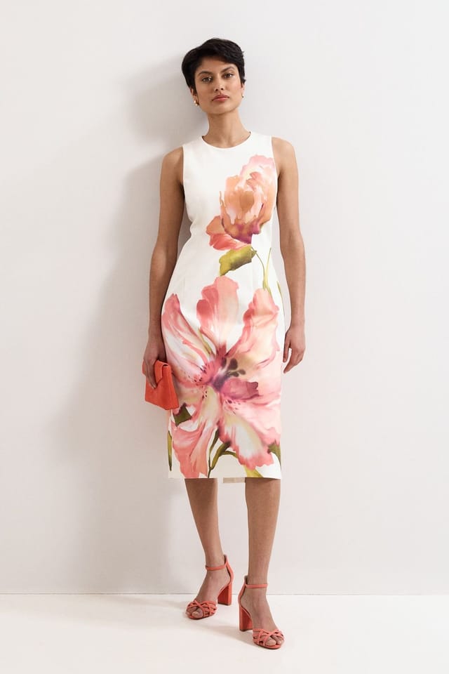Phase Eight Phase Eight Women's Nadina Floral Dress in Ivory - 3