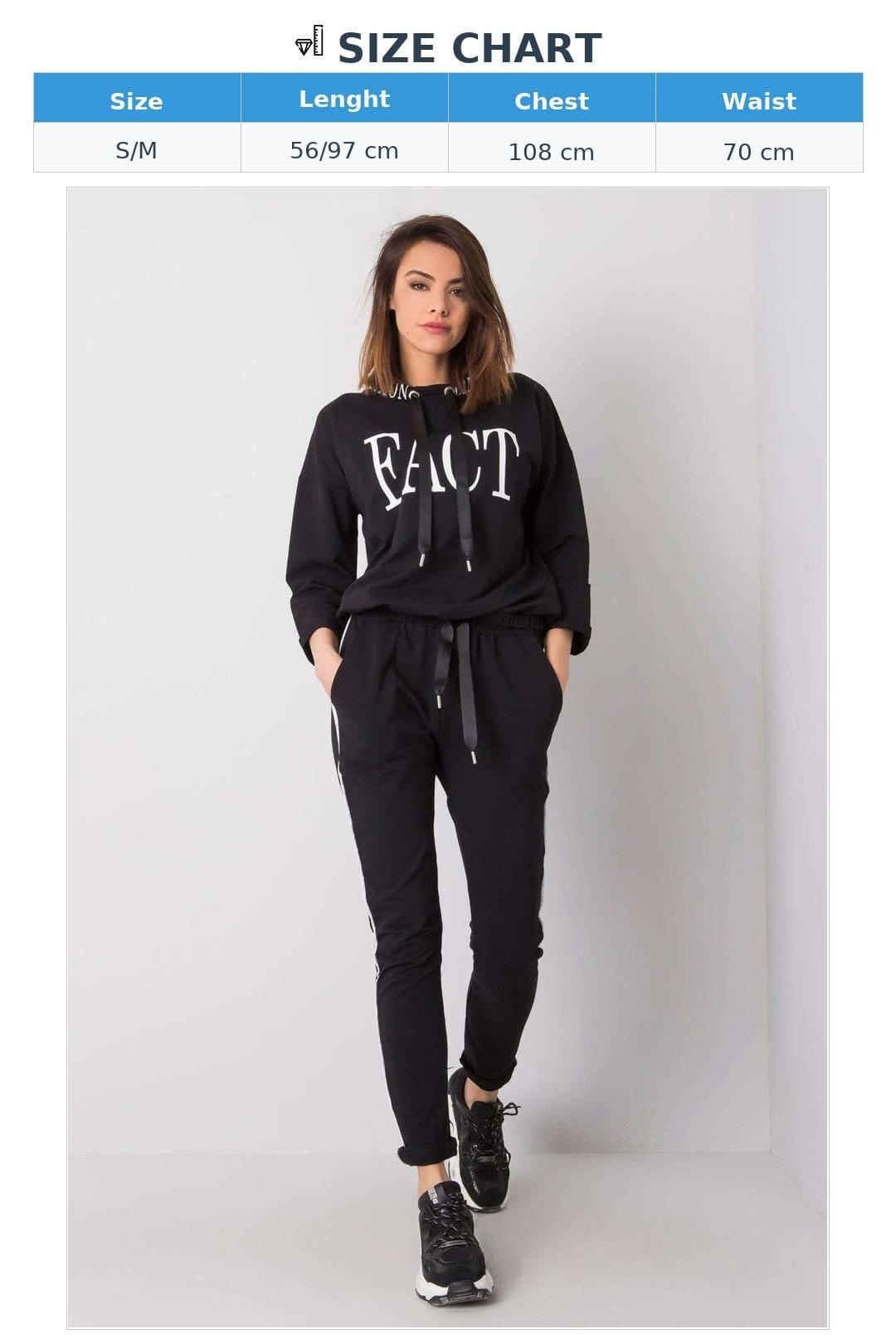 Love Lace Love Lace Women's Embroidered Stand Collar 3/4 Tracksuit in Black - 4