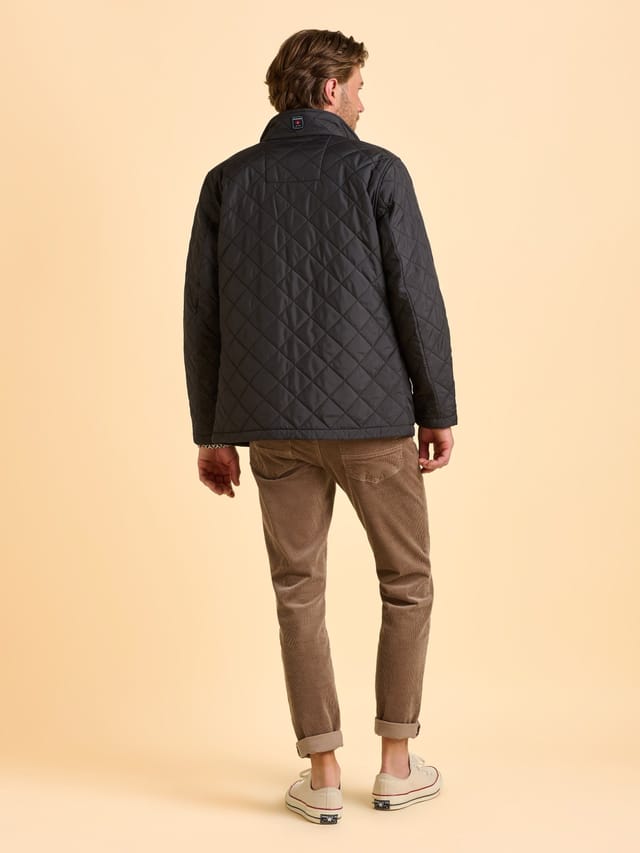 Brakeburn Brakeburn Men's Sanderstead Diamond Quilted Jacket in Black - 2