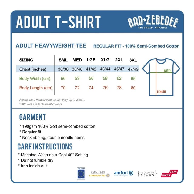 Bad Zebedee Bad Zebedee Men's Retro Lines Narrowboat T-Shirt in Navy - 2