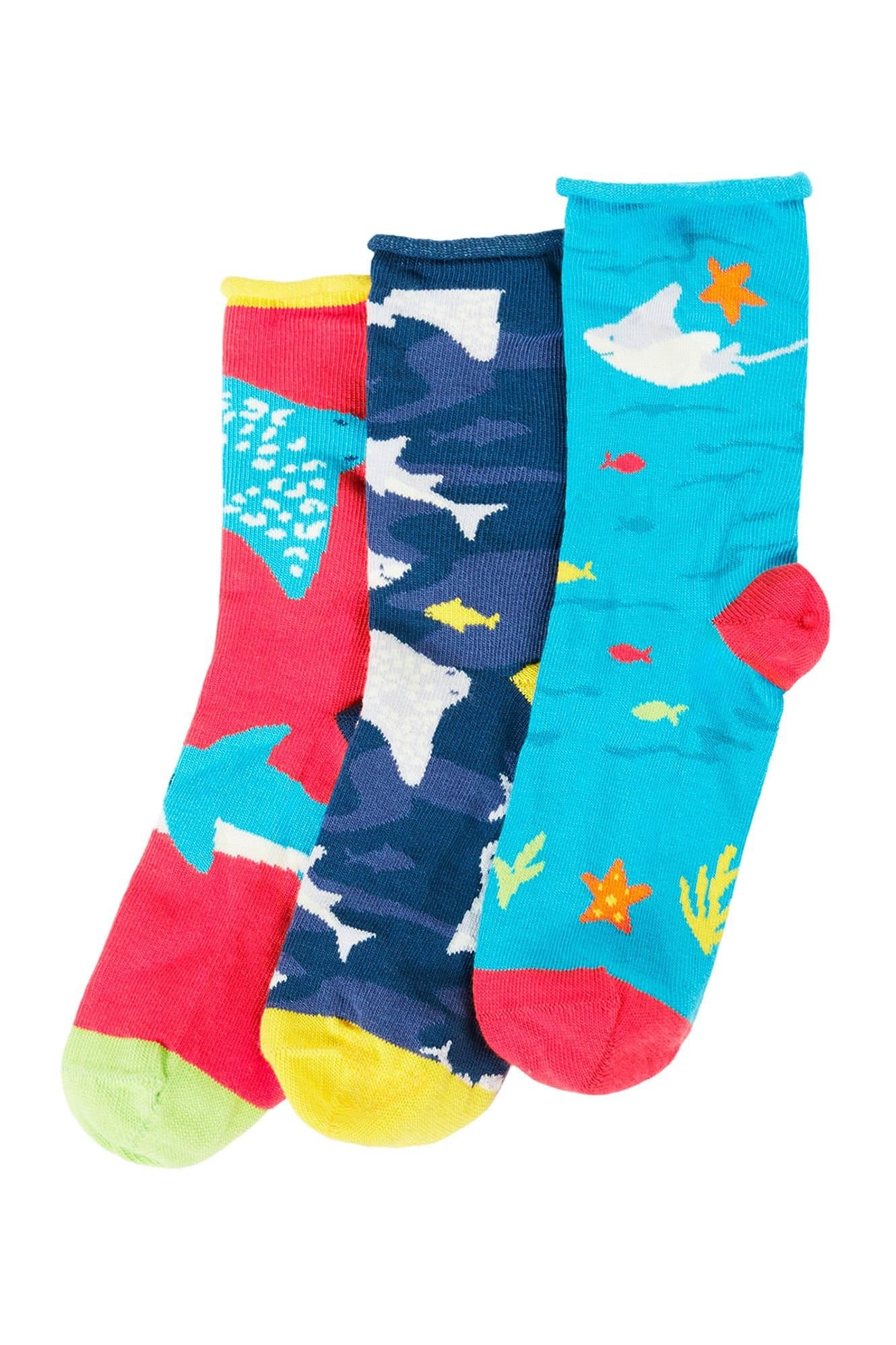 Frugi Frugi Men's Roly Bamboo 3 Pack Socks