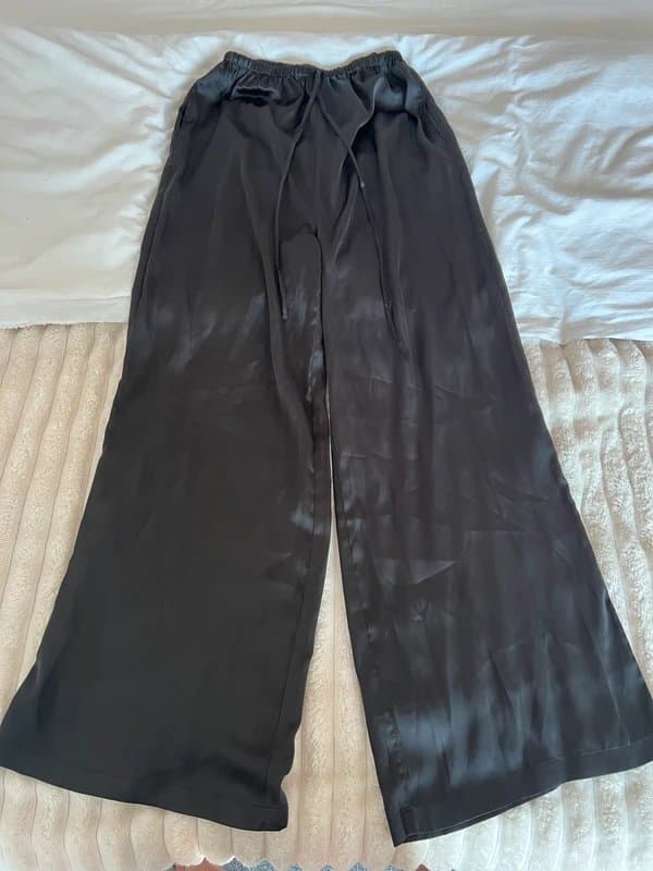 ASOS Black satin trousers