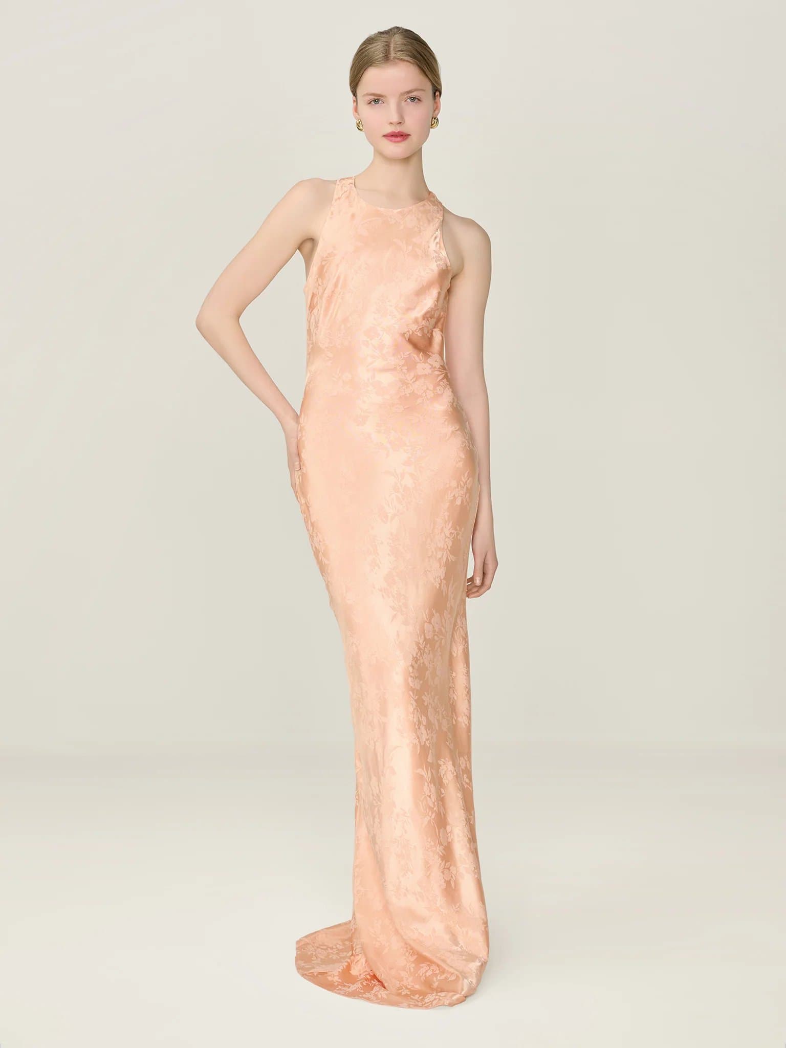 OMNES Jai Jacquard Dress in Prairie Sunset