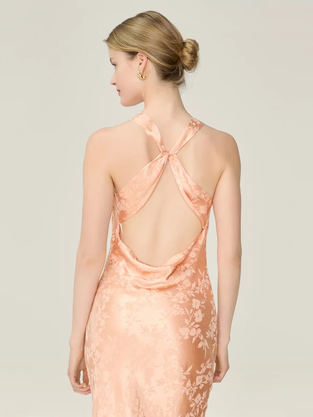 OMNES Jai Jacquard Dress in Prairie Sunset - 2