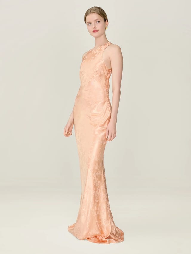OMNES Jai Jacquard Dress in Prairie Sunset - 3