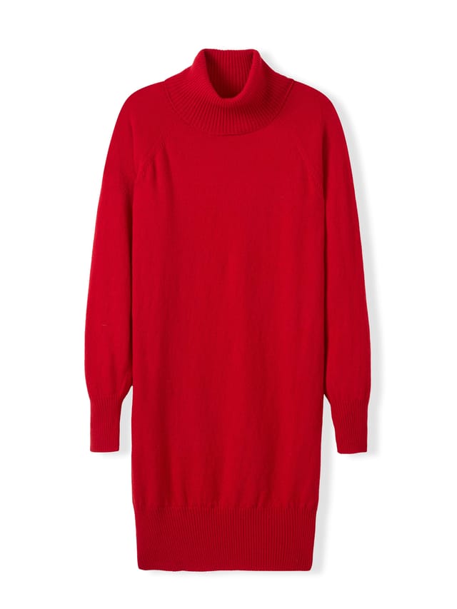 Celtic & Co Celtic & Co Women's Geelong Turtleneck Midi Dress in Red - 2