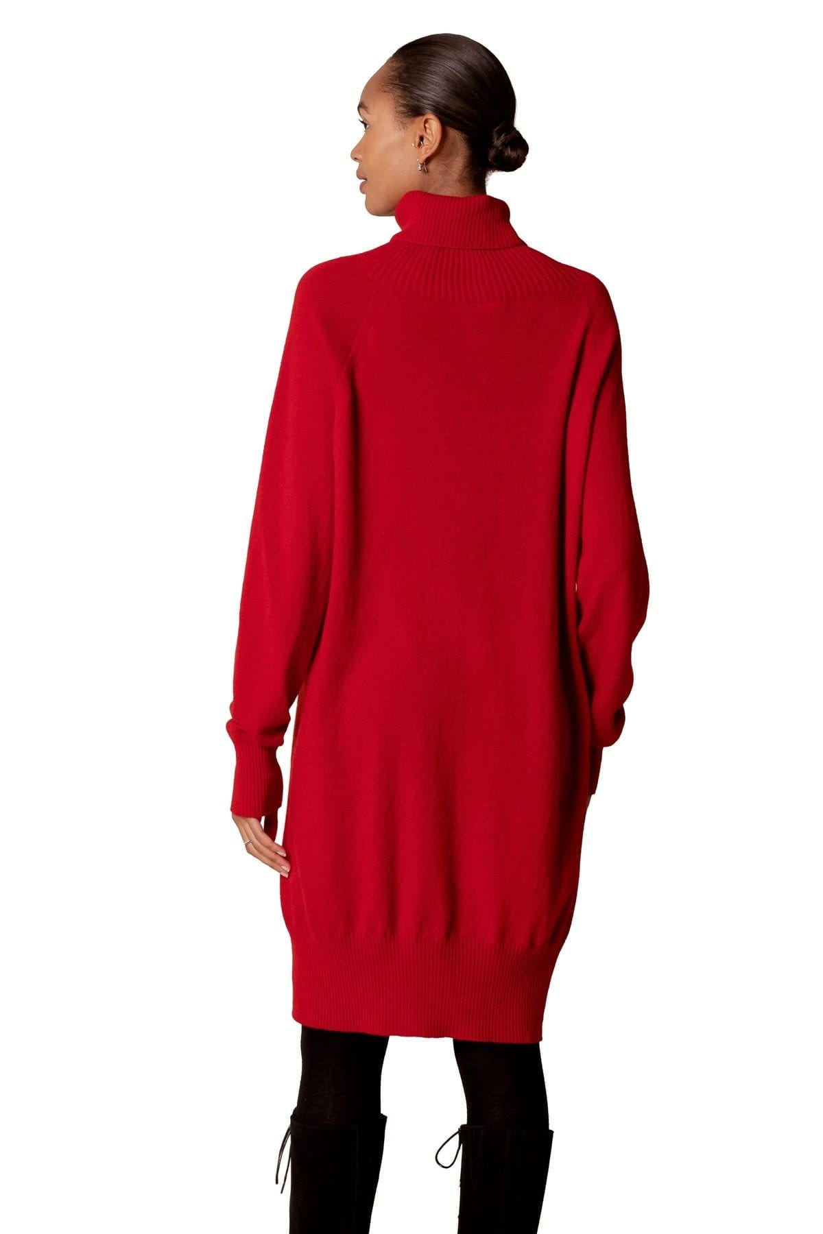 Celtic & Co Celtic & Co Women's Geelong Turtleneck Midi Dress in Red - 4