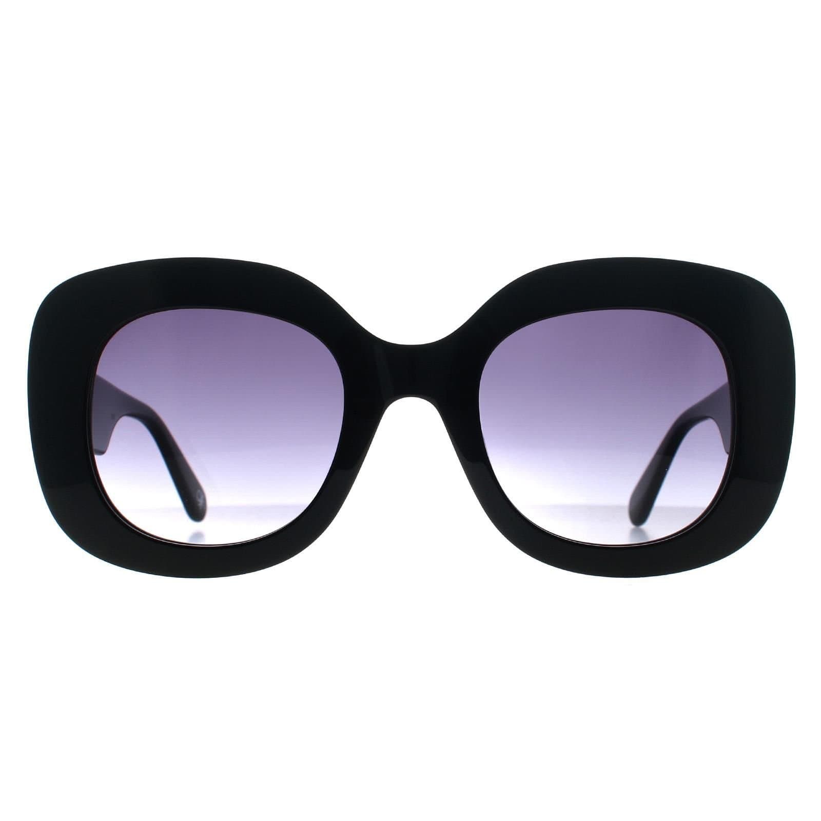 Benetton Benetton Women's Oval Black Blue Gradient BE5067