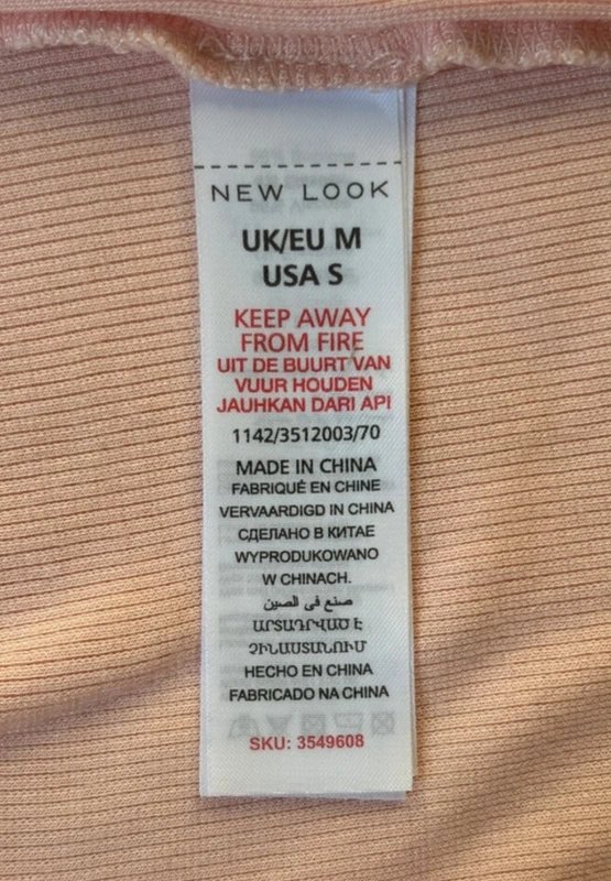 New Look New look pink lace cami, size S - 1