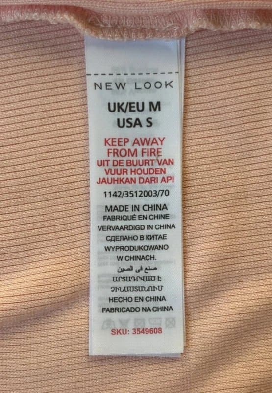 New Look New look pink lace cami, size S