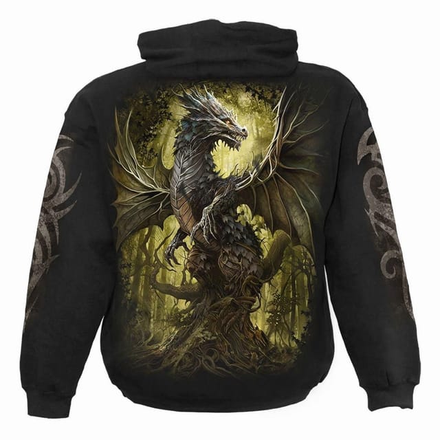 Spiral Spiral Men's OAK DRAGON - Hoody Black - 2