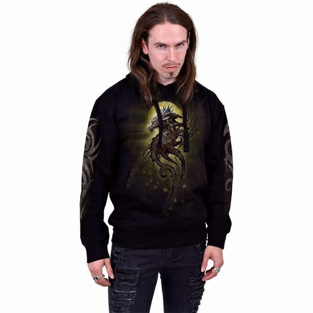 Spiral Spiral Men's OAK DRAGON - Hoody Black - 3