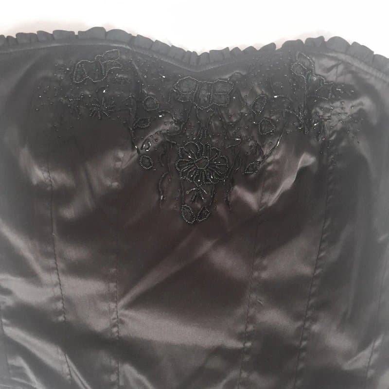 New Look Black corset/,bodice